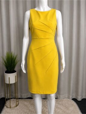 calvin klein sleeveless flounce-hem a-line dress Calvin Klein Women's Sleeveless Midi A-Line Dress - Cypress